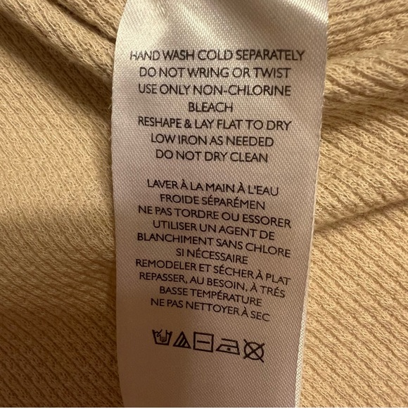 Free People Toni Lace Sheer Embroidered Long Sleeve Top in Oatmeal Sz S - Picture 10 of 16